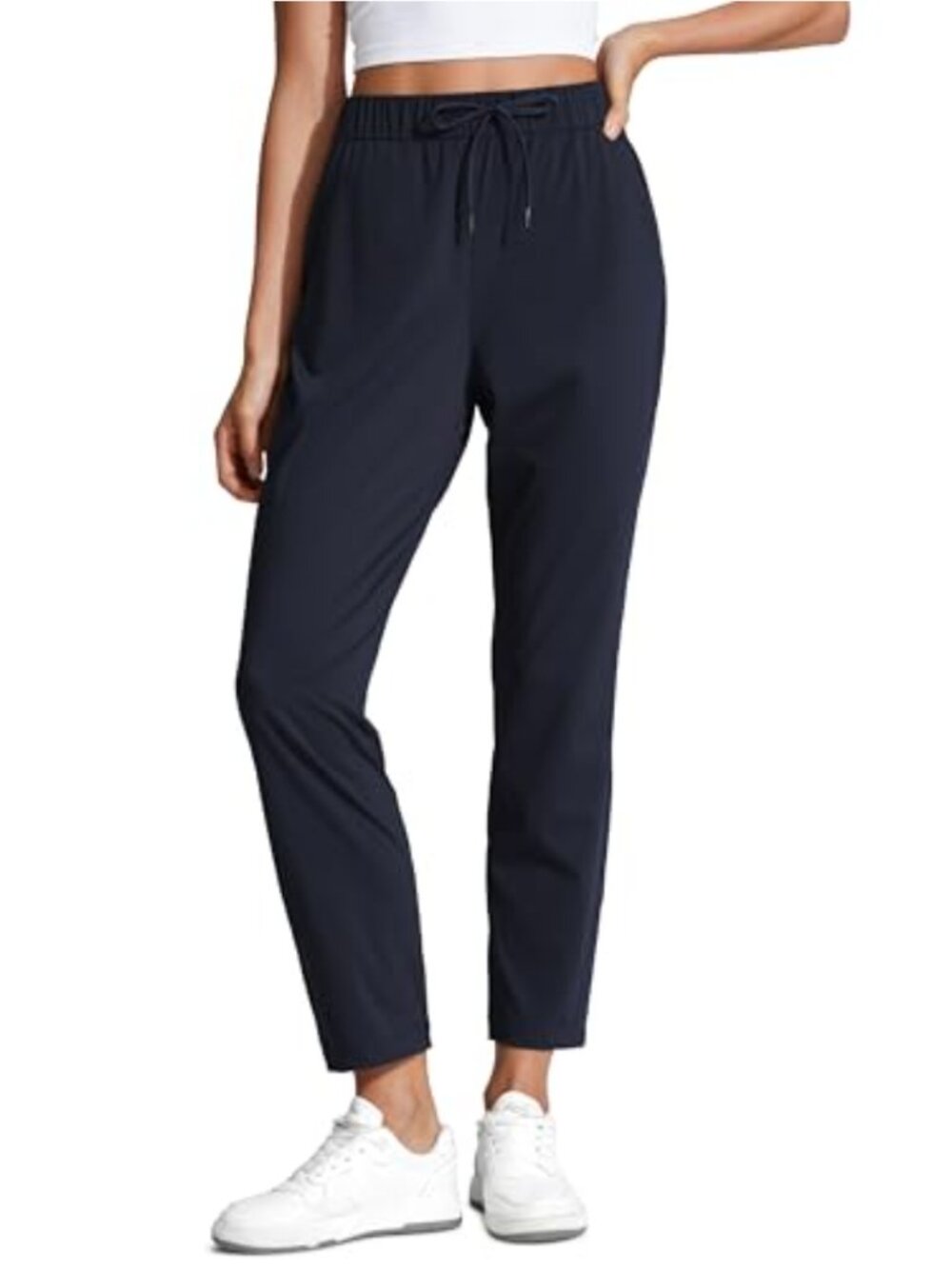CRZ YOGA 4-Way Stretch Ankle Pants 27" Mid Rise Slim Fit